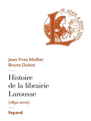 cover image of Histoire de la librairie Larousse